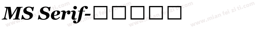 MS Serif字体转换